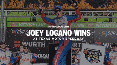 Checkers for Logano at Texas