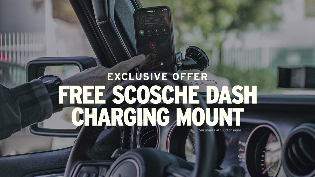 EXCLUSIVE OFFER: FREE Scosche MagicGrip™ Window/Dash Charging Mount
