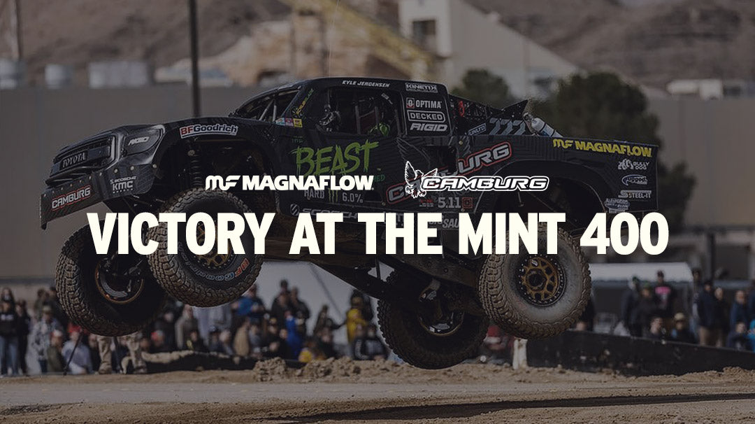 Victory at the MINT 400 2024 - Team MagnaFlow Camburg