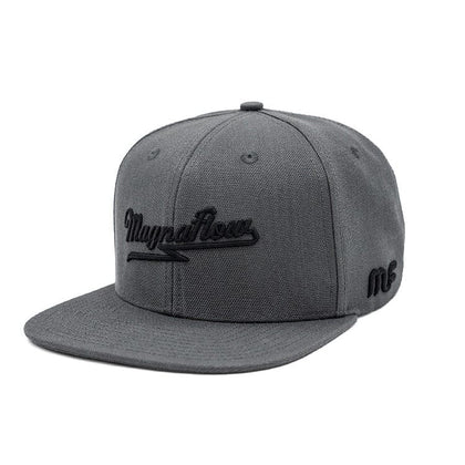 Flow Stamp Snapback Hat - Dark Heather
