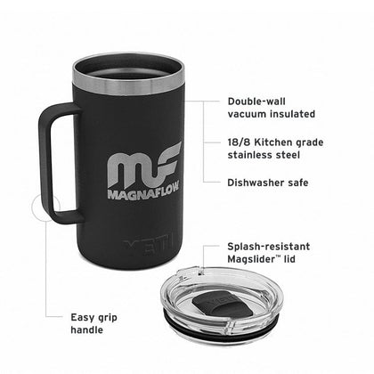 MagnaFlow x YETI Rambler® 24 oz Insulated Mug (Black)