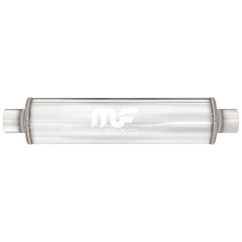 MagnaFlow 4 in. x 22 in. Round Straight-Through Performance Exhaust Muffler Center/Center