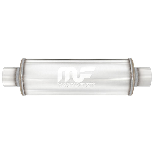 MagnaFlow 4 in. x 14 in. Round Straight-Through Performance Exhaust Muffler Center/Center