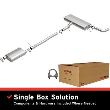 BRExhaust 2010-2017 Chevrolet Equinox 2.4L | 2010-2017 GMC Terrain 2.4L Direct-Fit Exhaust System Kit