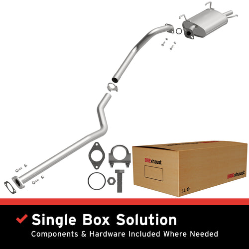 BRExhaust 2000-2006 Nissan Sentra 1.8L Direct-Fit Exhaust System Kit 106-0085