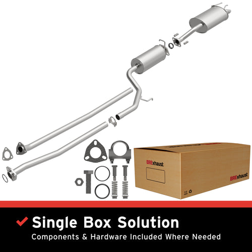 BRExhaust 2012-2015 Honda Civic 1.8L Direct-Fit Exhaust System Kit 106-0102