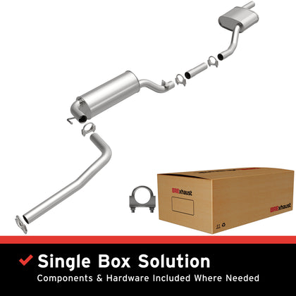 BRExhaust 2003-2007 Ford Focus 2.3L | 2005-2007 Ford Focus 2.0L Direct-Fit Exhaust System Kit 106-0127