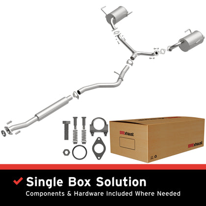 BRExhaust 2009-2013 Subaru Forester 2.5L | 2008-2011 Subaru Impreza 2.5i 2.5L Direct-Fit Exhaust System Kit 106-0133