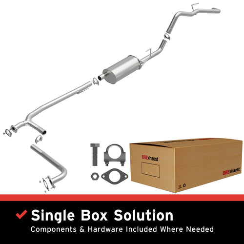 BRExhaust 2009-2012 Suzuki Equator 4.0L / 2007-2018 Nissan Frontier 4.0L Direct-Fit Exhaust System Kit 106-0144