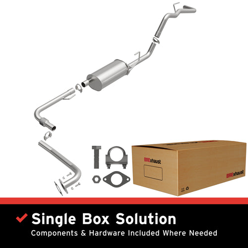 BRExhaust 2009-2012 Suzuki Equator 2.5L | 2005-2018 Nissan Frontier 2.5L Direct-Fit Exhaust System Kit 106-0145