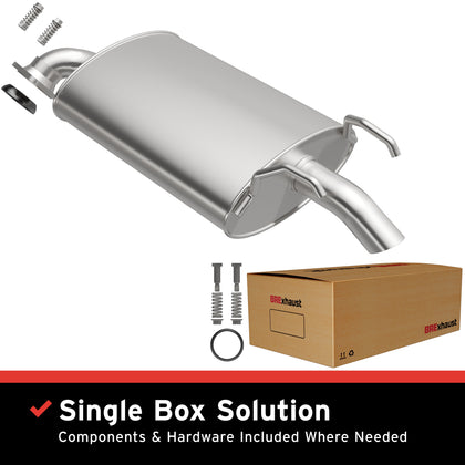 BRExhaust 2001-2003 Toyota Highlander 3.0L | 2001-2003 Toyota Highlander 2.4L Direct-Fit Exhaust System Kit 106-0149