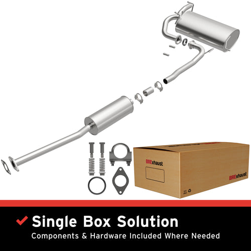 BRExhaust 2005-2006 Nissan X-Trail 2.5L Direct-Fit Exhaust System Kit 106-0155