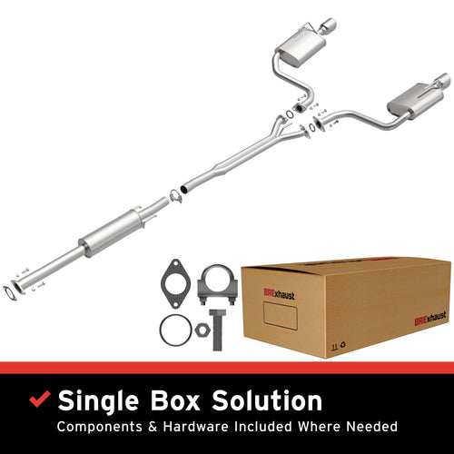 BRExhaust 2009-2017 Nissan Maxima 3.5L Direct-Fit Exhaust System Kit 106-0167