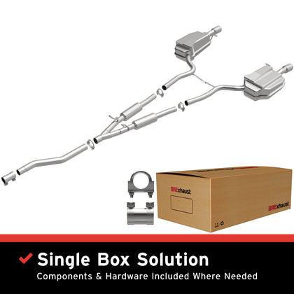 BRExhaust 2005-2008 Audi A4 Quattro 2.0L Direct-Fit Exhaust System Kit 106-0169