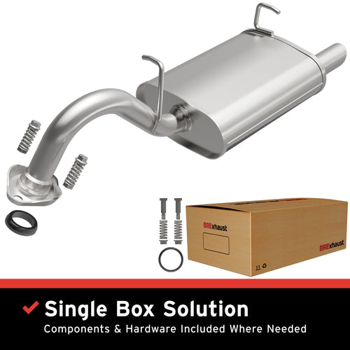BRExhaust 2006-2015 Toyota Yaris 1.5L Direct-Fit Exhaust System Kit 106-0190