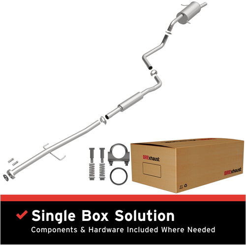 BRExhaust 1999-2000 Mazda Protege 1.8L | 1999-2003 Mazda Protege 1.6L Direct-Fit Exhaust System Kit 106-0325