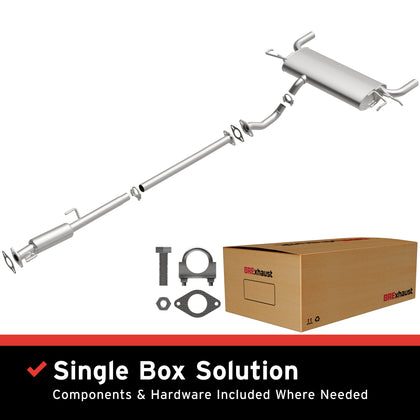 BRExhaust 2005-2008 Kia Sportage 2.7L | 2005-2008 Hyundai Tucson 2.7L Direct-Fit Exhaust System Kit 106-0343