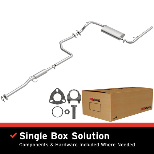 BRExhaust 1990-1991 Honda Civic 1.5L Direct-Fit Exhaust System Kit 106-0353