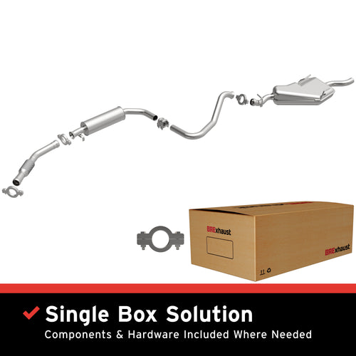 BRExhaust 1994-1998 Saab 900 2.3L | 1999-2002 Saab 9-3 2.3L Direct-Fit Exhaust System Kit 106-0355