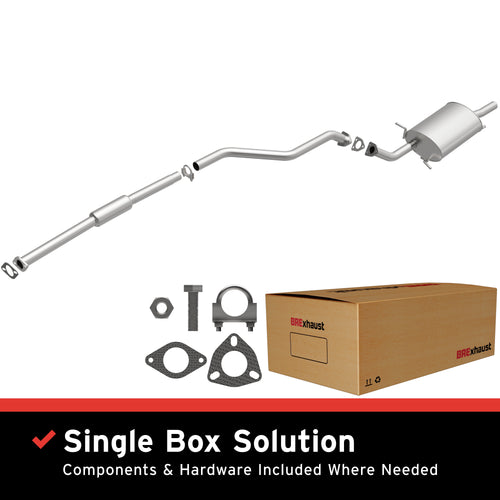 BRExhaust 2002-2007 Mitsubishi Lancer ES 2.0L Direct-Fit Exhaust System Kit 106-0395