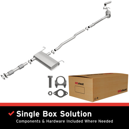 BRExhaust 1999-2000 Ford Windstar 3.0L / 1999-2003 Ford Windstar 3.8L Direct-Fit Exhaust System Kit 106-0452