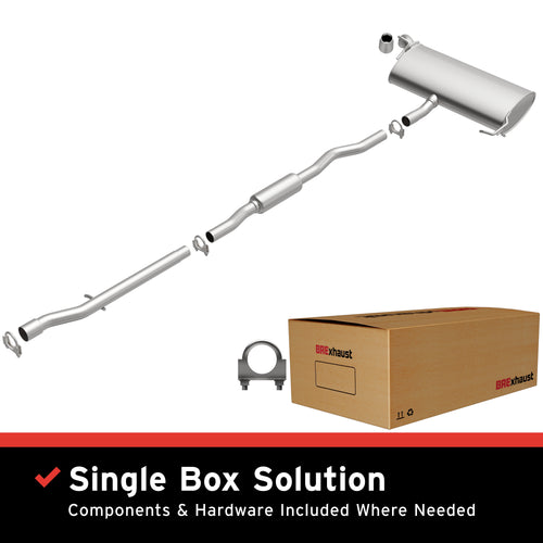 BRExhaust 2007-2011 Jeep Compass 2.4L | 2007-2011 Jeep Patriot 2.4L Direct-Fit Exhaust System Kit 106-0463