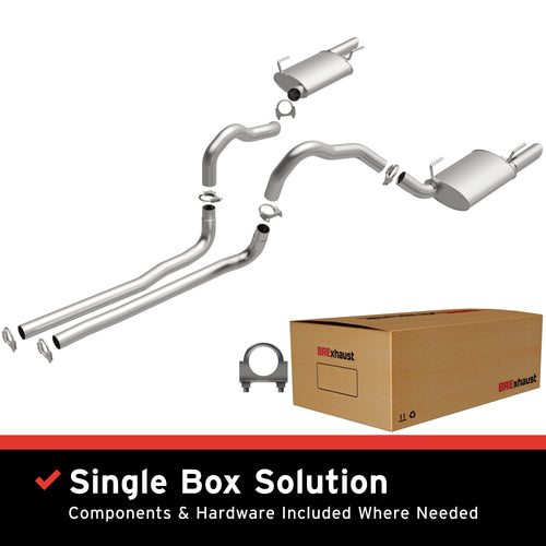 BRExhaust 2005-2009 Ford Mustang 4.6L Direct-Fit Exhaust System Kit 106-0466