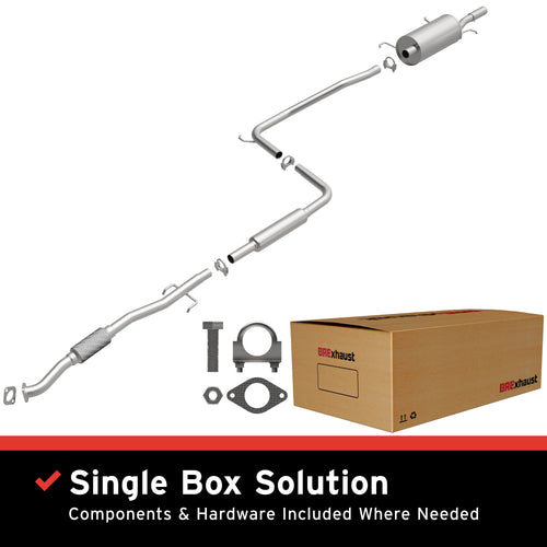 BRExhaust 1997-2003 Ford Escort 2.0L | 1997-1999 Mercury Tracer 2.0L Direct-Fit Exhaust System Kit 106-0468