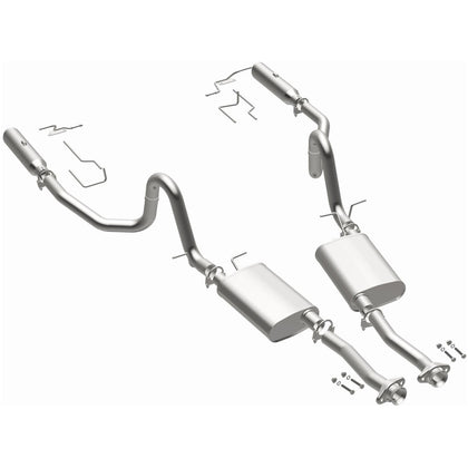BRExhaust 1994-1995 Ford Mustang 5.0L / 1996-1998 Ford Mustang 4.6L Direct-Fit Exhaust System Kit 106-0517