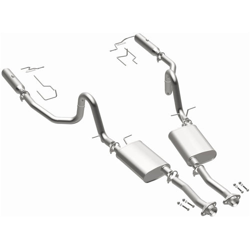BRExhaust 1994-1995 Ford Mustang 5.0L / 1996-1998 Ford Mustang 4.6L Direct-Fit Exhaust System Kit 106-0517
