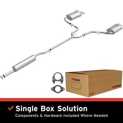 BRExhaust 2004-2008 Nissan Maxima 3.5L Direct-Fit Exhaust System Kit 106-0546