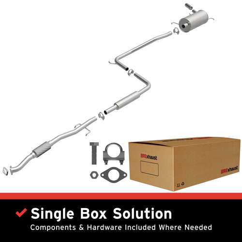 BRExhaust 1997-1999 Ford Escort 2.0L | 1997-1999 Mercury Tracer 2.0L Direct-Fit Exhaust System Kit 106-0581