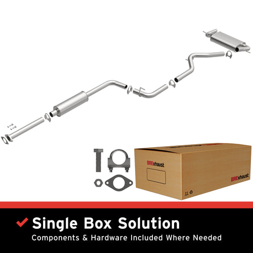 BRExhaust 2012-2017 Ford Focus 2.0L Direct-Fit Exhaust System Kit 106-0583