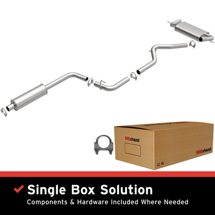 BRExhaust 2012-2018 Ford Focus 2.0L Direct-Fit Exhaust System Kit 106-0593