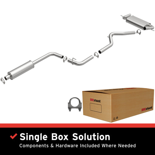 BRExhaust 2012-2018 Ford Focus 2.0L Direct-Fit Exhaust System Kit 106-0593