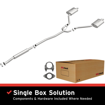 BRExhaust 2002-2006 Nissan Altima 3.5L Direct-Fit Exhaust System Kit 106-0616