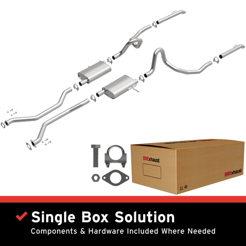 BRExhaust 2003-2011 Ford Crown Victoria 4.6L | 2003-2011 Mercury Grand Marquis 4.6L Direct-Fit Exhaust System Kit 106-0618
