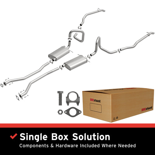 BRExhaust 1998-2002 Ford Crown Victoria 4.6L | 1998-2002 Mercury Grand Marquis 4.6L Direct-Fit Exhaust System Kit 106-0634