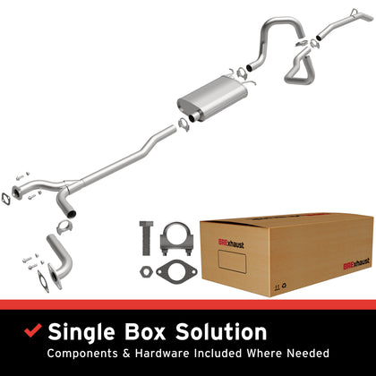 BRExhaust 1995-1997 Ford Crown Victoria 4.6L / 1995-1997 Mercury Grand Marquis 4.6L Direct-Fit Exhaust System Kit 106-0690