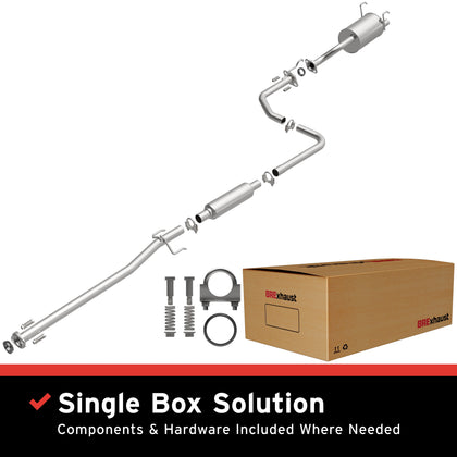 BRExhaust 1992-1995 Honda Civic CX 1.5L | 1996-2000 Honda Civic 1.6L Direct-Fit Exhaust System Kit 106-0724