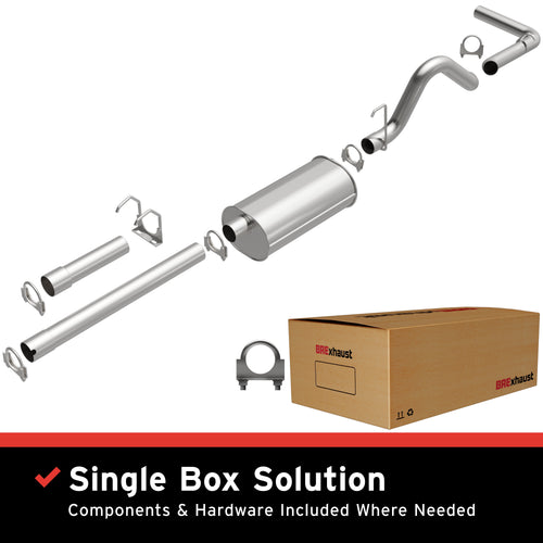 BRExhaust 1992-1996 Dodge Dakota 5.2L | 1992-1996 Dodge Dakota 3.9L Direct-Fit Exhaust System Kit 106-0732