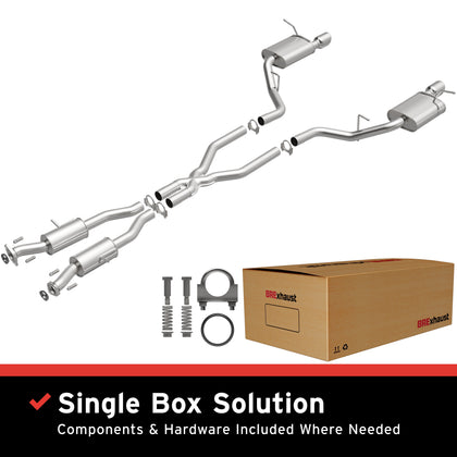 BRExhaust 2011-2025 Dodge Durango 3.6L / 2011-2025 Dodge Durango 5.7L Direct-Fit Exhaust System Kit 106-0768