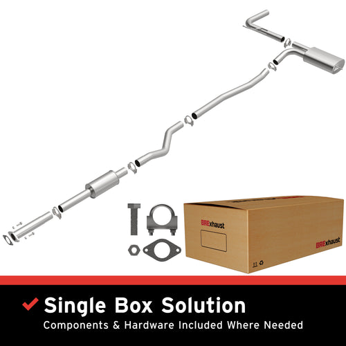 BRExhaust 2013-2019 Ford Fusion 2.5L Direct-Fit Exhaust System Kit 106-0783