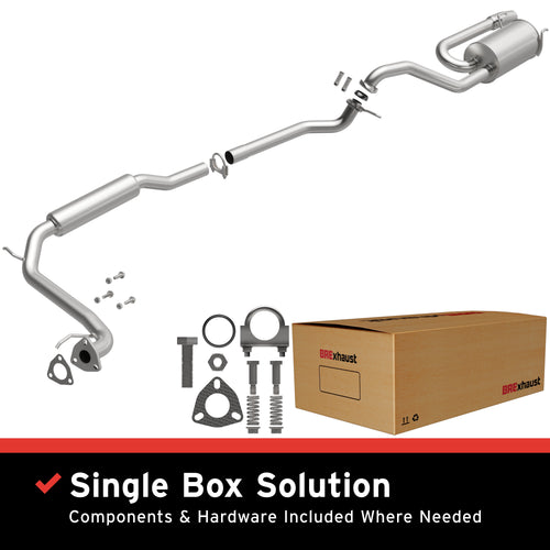 BRExhaust 2009-2013 Honda Fit 1.5L Direct-Fit Exhaust System Kit 106-0804