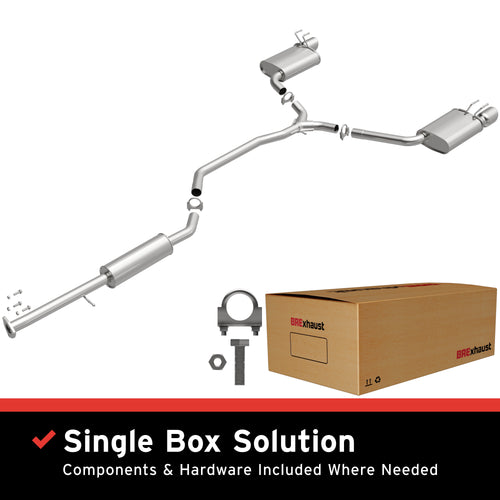 BRExhaust 2013-2017 Honda Accord 3.5L Direct-Fit Exhaust System Kit 106-0813