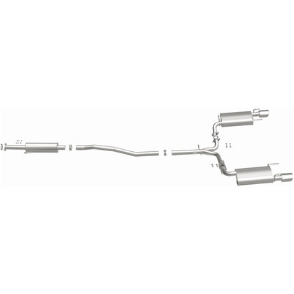 BRExhaust 2013-2016 Lexus ES350 3.5L Direct-Fit Exhaust System Kit 106-0827