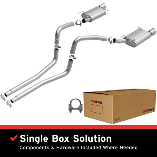 BRExhaust 2011-2014 Ford Mustang 3.7L Direct-Fit Exhaust System Kit 106-0847