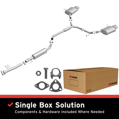 BRExhaust 2009-2014 Acura TL 3.5L Direct-Fit Exhaust System Kit 106-0877