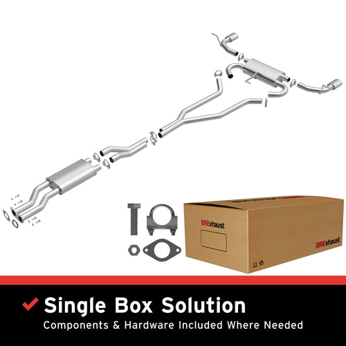 BRExhaust 2011-2014 Ford Edge 3.7L | 2011-2015 Lincoln MKX 3.7L Direct-Fit Exhaust System Kit 106-0882