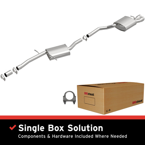 BRExhaust 2009-2016 Audi A4 2.0L | 2009-2016 Audi A4 Quattro 2.0L Direct-Fit Exhaust System Kit 106-0914